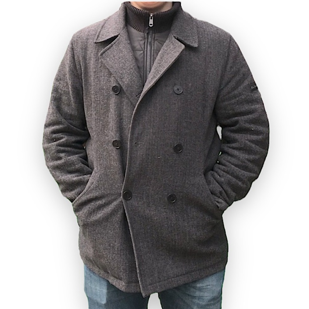 Men’s Gray Dress Coat Size Large